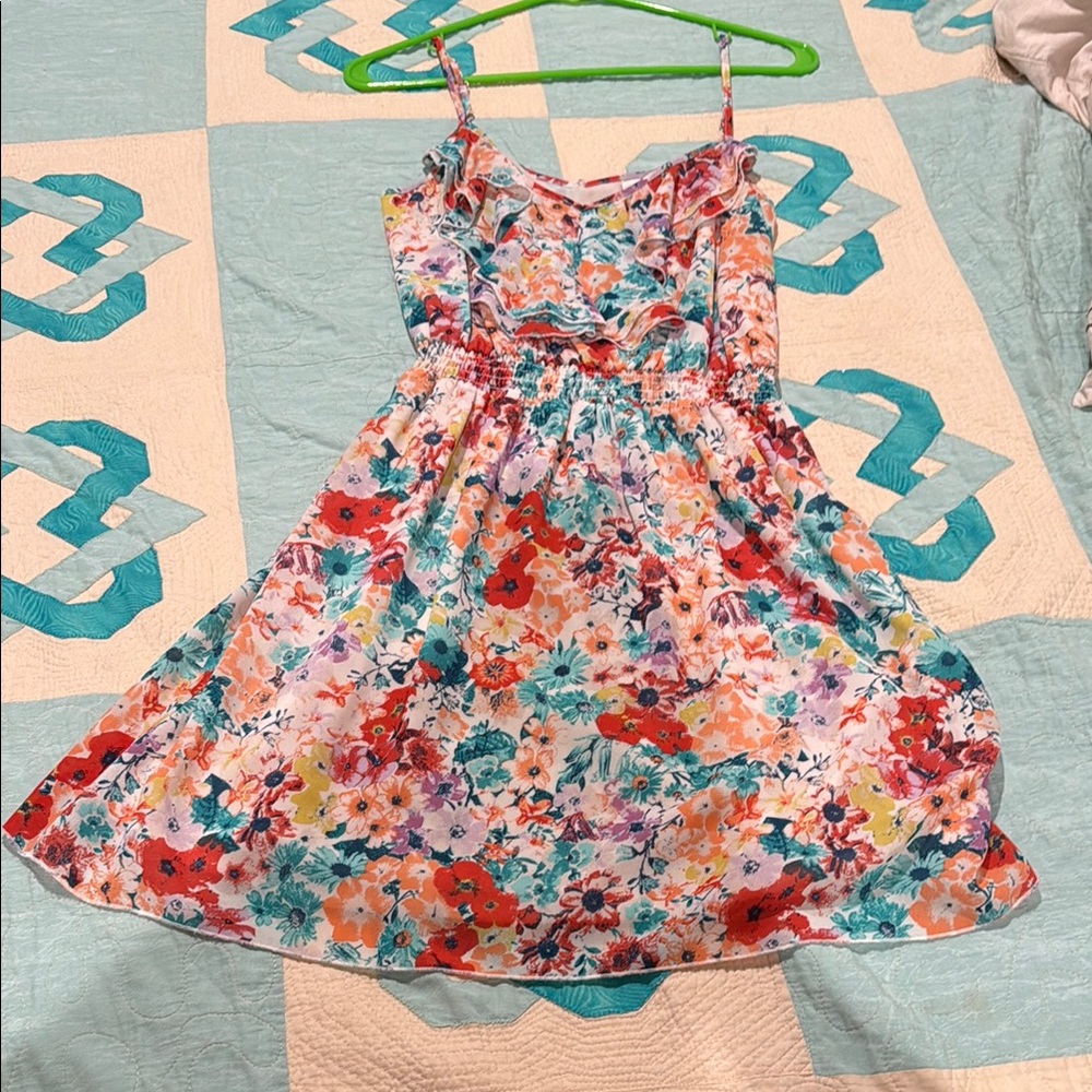 American Rag Orange Red Sleeveless Sundress